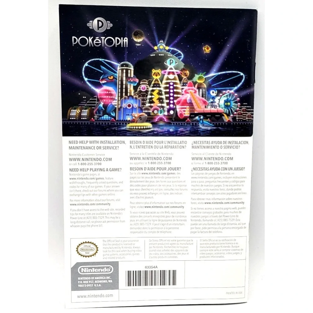 Pokemon Battle Revolution Instruction Manual Only - Nintendo Wii *NO‎ GAME*